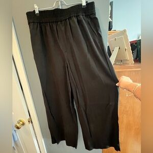 Madewell Black Viscose/Lyocell full length wide leg pant. New no tags. Large